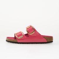 Birkenstock Arizona Big Buckle Natural Leather Patent Women High-Shine Fuchsia Tulip 39