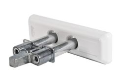 Nástěnné ukotvení Abus PWA2700 pro pancéřový závorový zámek / ocel / bílá