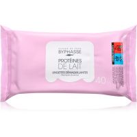 BYPHASSE Proteines De Lait odličovacie obrúsky na tvár 40 ks