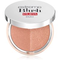 PUPA Milano Extreme Blush Duo kompaktno rdečilo odtenek 120 - Radiand Caramel - Glow Spice 4 g