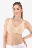 Bavlněná sportovní podprsenka Gina 97001P Tělová XL