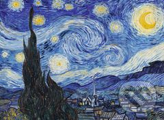 Dřevěné puzzle Art Vincent van Gogh Hvězdná noc - puzzle z kategorie Umělecké