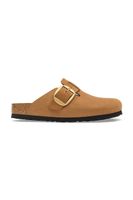 Birkenstock șalpi mocasini pentru femei din nubuc Boston Big Buckle Nubuck Leather