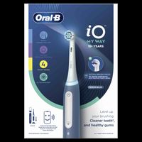 Oral-B EK iO Teen Blue + držiak zubnej kefky + cestovné púzdro + 1NH