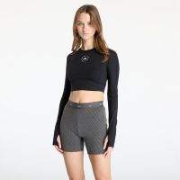 Μπλουζάκι adidas x Stella Mccartney Truestrength Yoga Cro-Packed Longsleeve Top Black XS