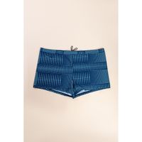 Plus Size Badeanzug, Blau