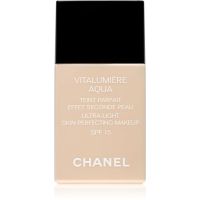 Chanel Vitalumière Aqua ultra könnyű make-up a ragyogó bőrért árnyalat 50 Beige SPF 15  30 ml