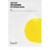 Face D Instant Refreshing Aftersun Mask заспокоююча та зволожуюча маска після засмаги 1 кс