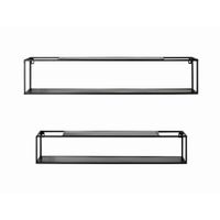 SADA NÁSTENNÝCH REGÁLOV, čierna