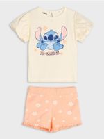 Sinsay - Komplet dzianinowy Stitch - kremowy