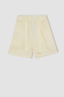 DEFACTO Girl's Pocketed Paperbag Shorts