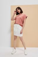 Marisse Smooth, Above-The-Knee Pearl Skirt
