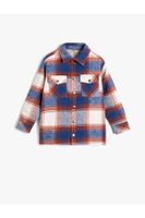 Koton Shirt Jacket Pocket Detailed Long Sleeve Snap Closure