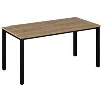 Voleo PÍSACÍ STÔL, čierna, dub artisan, 160/76/80 cm