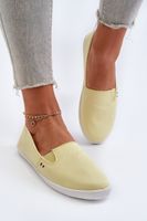 PE1 Tenisówki Trampki Slip-On Damskie Żółte Adrancia