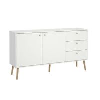 Livetastic ŠIROKÁ KOMODA, biela, 147,2/81,7/39,1 cm