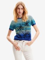 Desigual Dubai Tricou Albastru