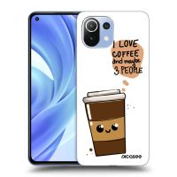 Silikónový čierny obal pre Xiaomi Mi 11 - Cute coffee