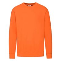 Orange Men's Sweatshirt Lightweight Set-in-Sweat Sweat Fruit of the Loom