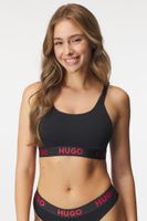 Podložen modrček HUGO Sporty Black Bralette