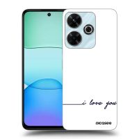 Silikónový čierny obal pre Xiaomi Redmi 13 4G - Milujem ťa