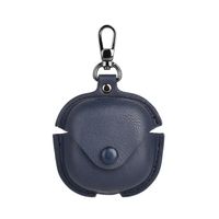 LEATHER POCKET Etui za slušalke Samsung Galaxy Buds4 / Buds4 Pro moder
