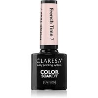 Claresa SoakOff UV/LED Color French Time гелевий лак для нігтів з використанням УФ/ЛЕД лампи відтінок 7 5 гр