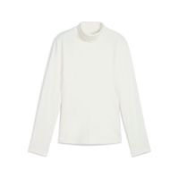 PUMA Lucy Mockneck Langarm-Golftop Damen, Kleidung, Weiß, S