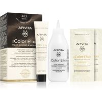 Apivita My Color Elixir farba na vlasy bez amoniaku odtieň 4.0 Brown