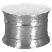 MID.YOU KONFERENČNÝ STOLÍK, strieborná, kov, 62/62/41 cm