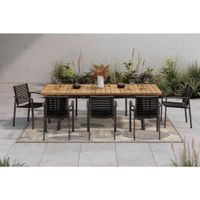 Ambia Garden ZÁHRADNÝ STÔL, drevo, kov, 100/75/180/240 cm100/75/180/240 cm