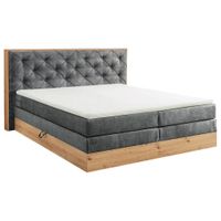 Esposa BOXSPRINGOVÁ POSTEĽ, 180/200 cm, antracitová, prírodná farba