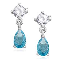 Olivie Strieborné náušnice AQUA 4225
