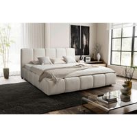 MID.YOU ČALÚNENÁ POSTEĽ, 180/200 cm, béžová