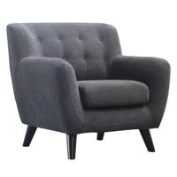 Luca Bessoni KŘESLO, textil, tmavě šedá