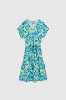 DÁMSKÉ ŠATY L-SU-4039 SVĚŽÍ MODRÁ