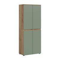 Livetastic SKRINKA NA TOPÁNKY, farba duba, sivozelená, 70/175/37 cm