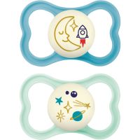 MAM Air Night 16m+ пустушка Turquoise/ Mint 2 кс