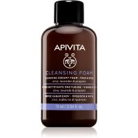 Apivita Cleansing Foam Face & Eyes tisztító és szemlemosó hab az arcra és a szemekre minden bőrtípusra 75 ml