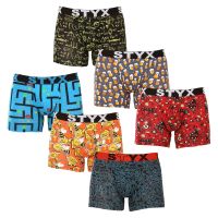 6PACK pánské boxerky Styx long art sportovní guma vícebarevné (6U12697124) L