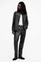 AllSaints pantaloni de piele LYNCH