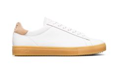 Clae Bradley White Light Natural Gum Muži - Tenisky Clae - Bílá - CL25ABR01-WNU-4 - Size: 4