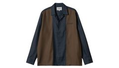 Carhartt WIP L/S Delaney Shirt Mizar Pánske - Košeľa Carhartt WIP - Modrá - I034381_2PM_XX-M - Size: M