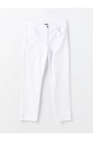 LC Waikiki LCW Kids Buxe White Adjustable Waist Elastic Boy Trousers