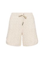 Cable Knit Cotton Blend Shorts