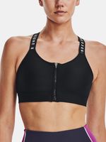 Under Armour Infinity High Zip Sport Büstenhalter Schwarz