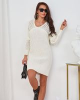 Resti Women's sweater dress in ecru