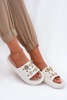 Klapki Damskie Piankowe Z Przypinkami Vinceza