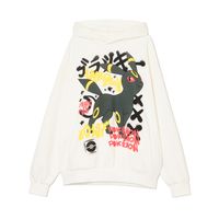 Cropp - Pulover s kapuco in potiskom Pokémon - kremna