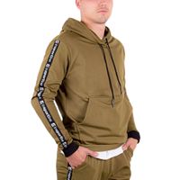 Pánská mikina inSPORTline Straphoodie khaki XL